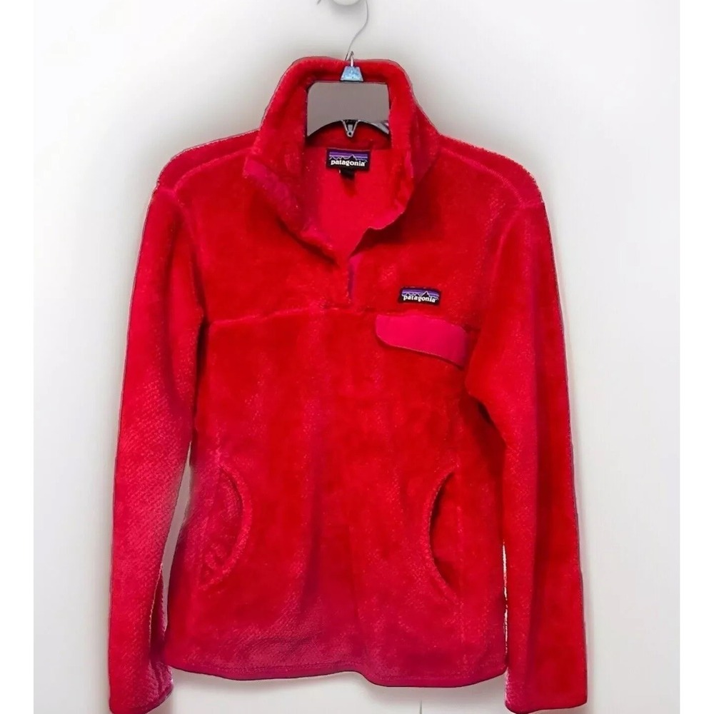 Patagonia Polartec Thermal Pro Fleece Pullover Women's‎ Med. Rn51884 Deep Pink